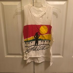 ripped graphic tank